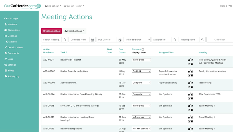 Capture Meeting Actions